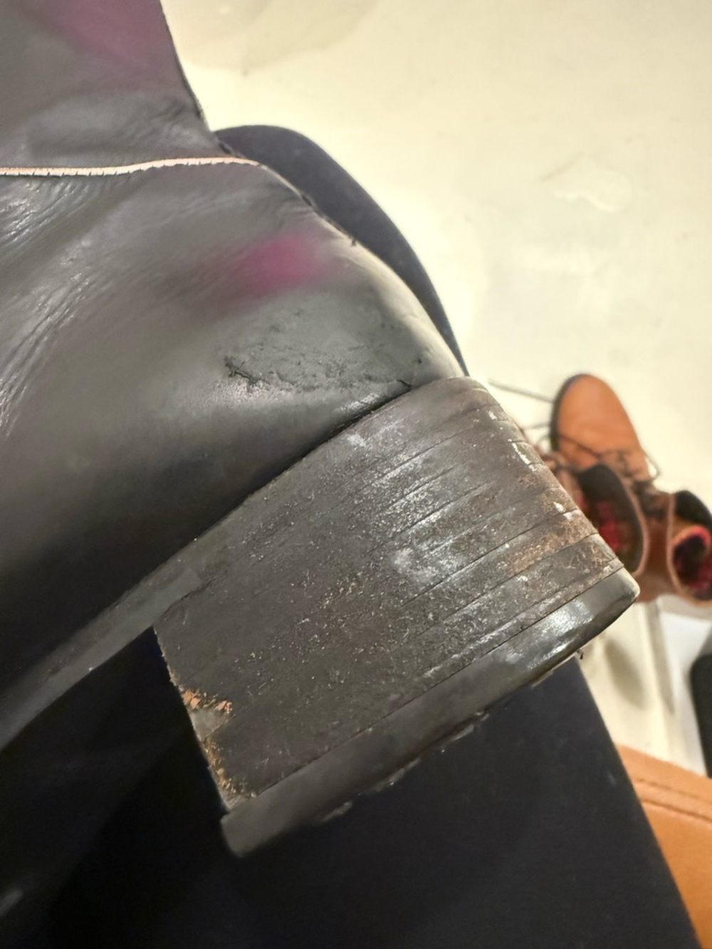 Y2K Prada Black Leather Knee High Riding Boots - Barney’s NY Exclusive  7.5 - Picture 9 of 12